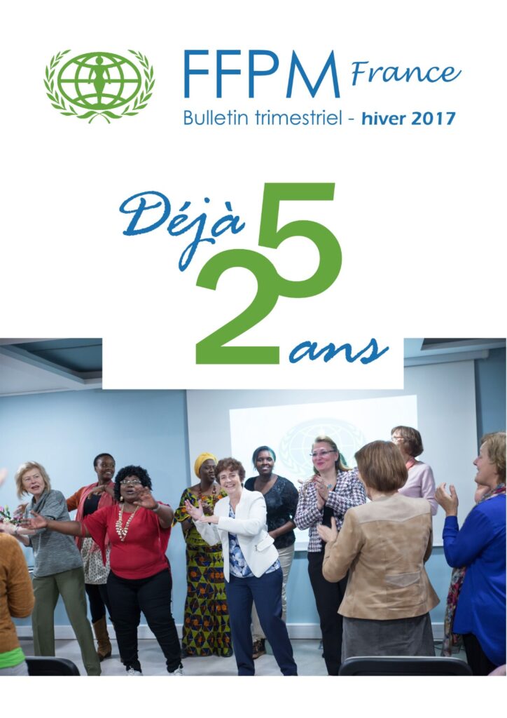 25 ans de la Fédération des Femmes pour la Paix Mondiale