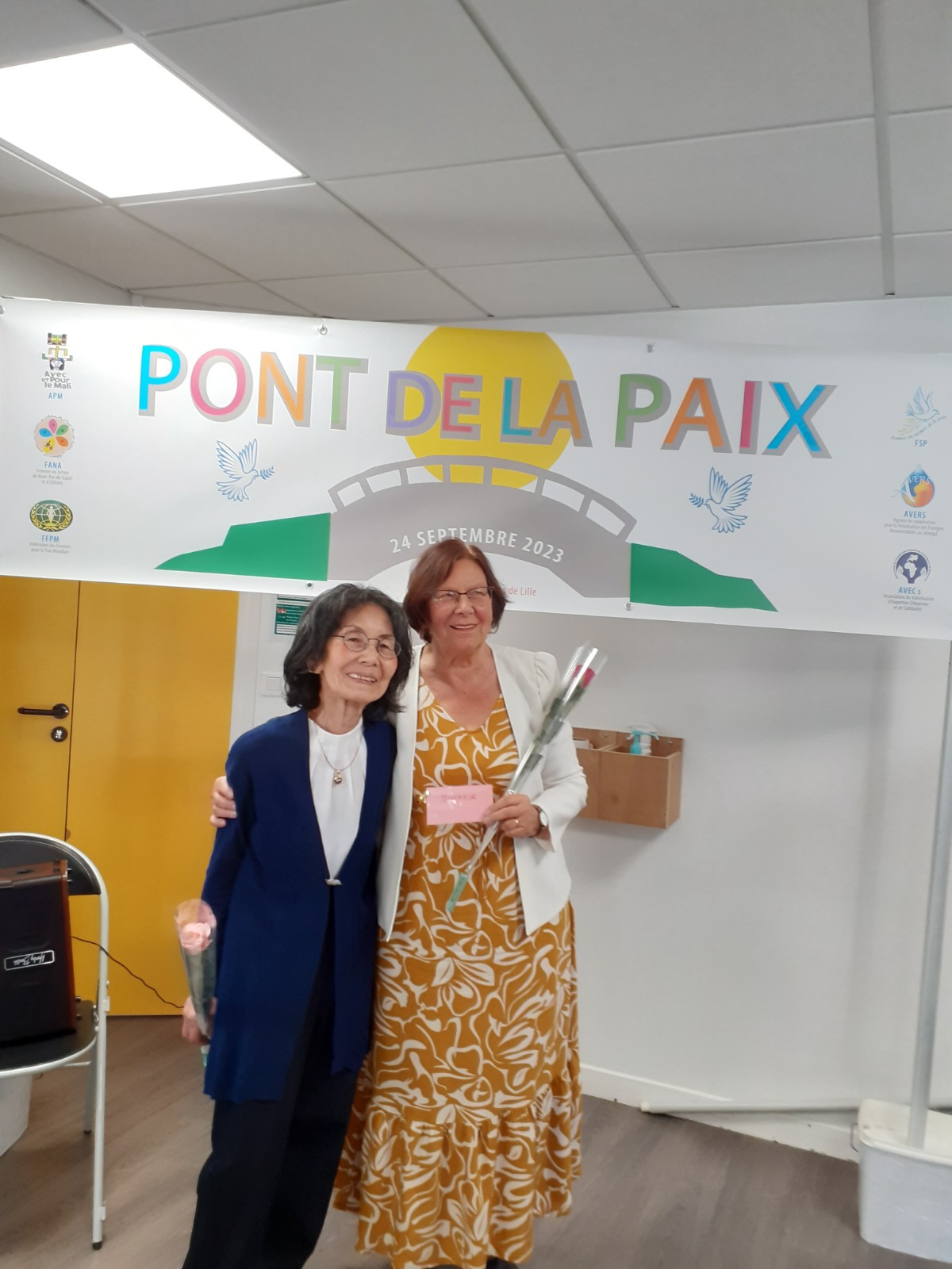 Pont de la Paix 24 septembre 2023 en l'honneur de la journée internationale de la Paix à l'ONU